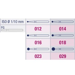 Fresa Diamante Bola 801 Grano Grueso FG 2