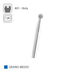 Fresa Diamante Bola 801 Grano Medio FG