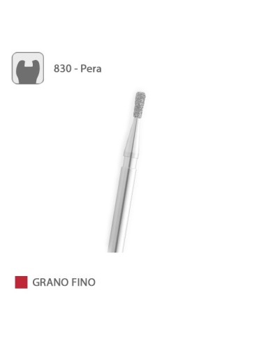 Fresa Diamante Pera 830 Grano Fino FG