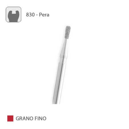 Fresa Diamante Pera 830 Grano Fino FG