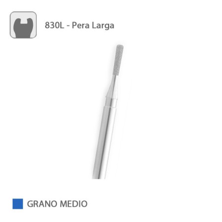 Fresa Diamante Pera Larga 830L Grano Medio FG