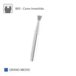 Fresa Diamante Cono Invertido 805 Grano Medio FG