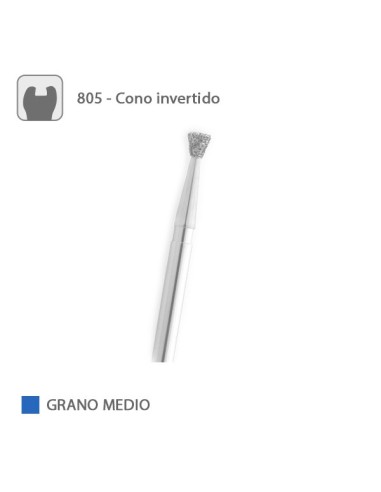 Fresa Diamante Cono Invertido 805 Grano Medio FG