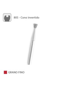 Fresa Diamante Cono Invertido 805 Grano Fino FG