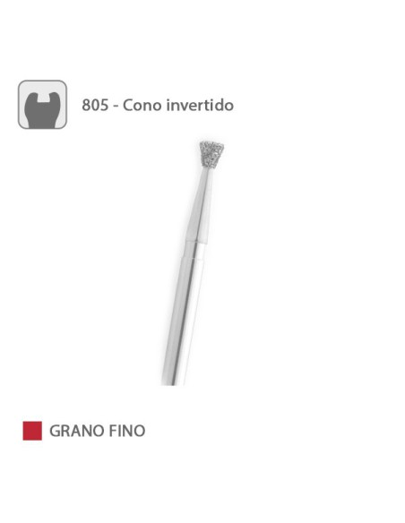 Fresa Diamante Cono Invertido 805 Grano Fino FG