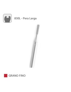 Fresa Diamante Pera Larga 830L Grano Medio FG