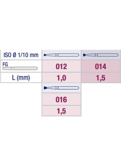 Fresa Diamante Cono Invertido 805 Grano Grueso FG 2