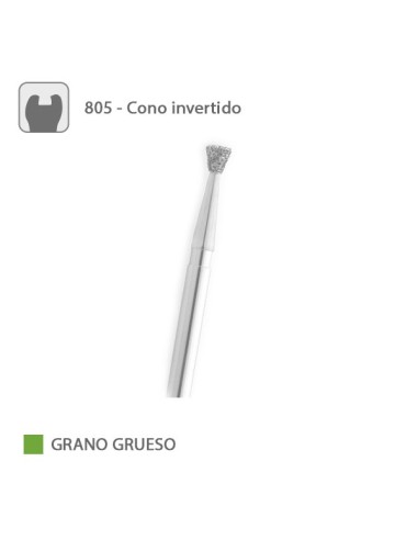 Fresa Diamante Cono Invertido 805 Grano Grueso FG