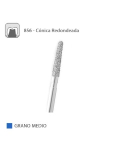 Fresa Diamante Cónica Redondeada 856 Grano Medio FG