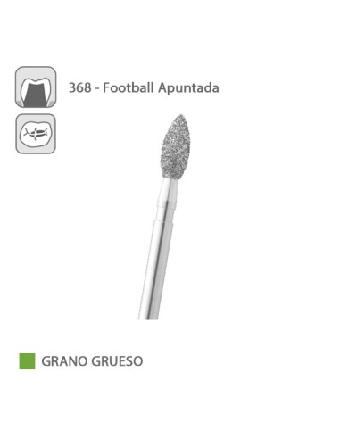 Fresa Diamante Football Apuntada 368 Grano Grueso FG