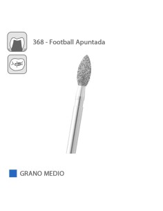 Fresa Diamante Football Apuntada 368 Grano Medio FG
