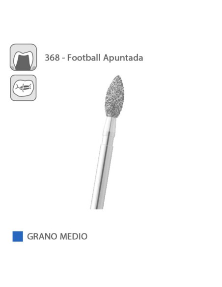 Fresa Diamante Football Apuntada 368 Grano Medio FG