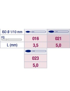 Fresa Diamante Football Apuntada 368 Grano Fino FG 2