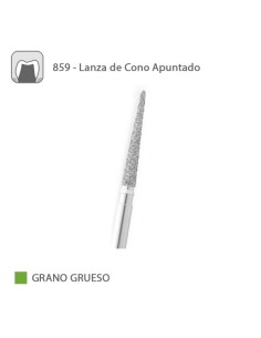 Fresa Diamante Lanza de Cono Apuntado 859 Grano Grueso FG
