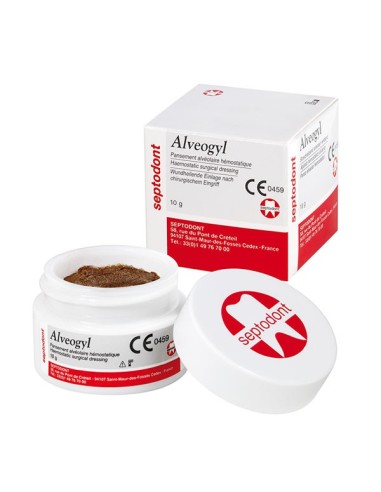 Alveogyl Apósito Alveolar Hemostático en Pasta 10gr de Septodont