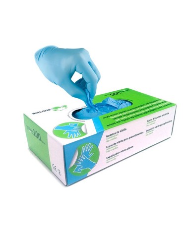 Guantes de Nitrilo Azules 100u