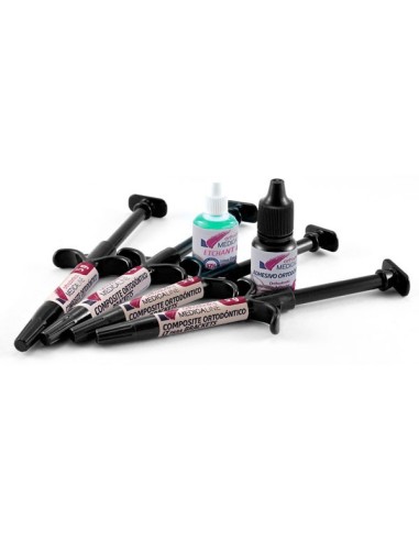 Ortho Cement Brackets, Kit de Composite 4x5gr