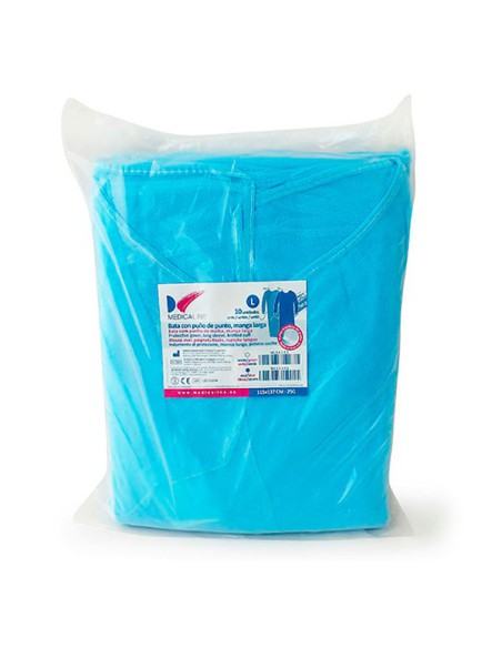 Bata Azul de Protección 10u de Medicaline