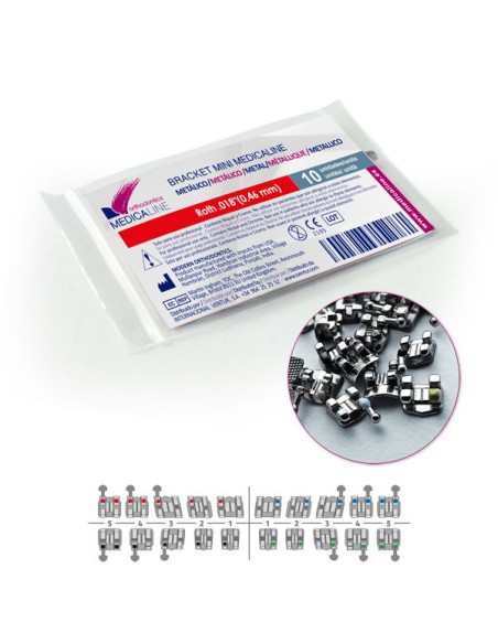 Bracket ML Metal Mini MBT .022 Reposición 10u