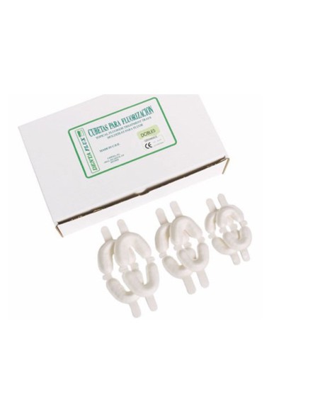 Cubetas para Flúor Blancas Dobles 50u