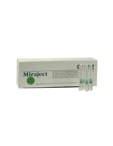 Agujas Miraject P 21G para Duraphat 25X0.8mm 100u.