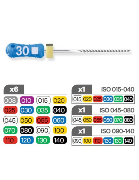  Limas Hedstroem Colorinox 25mm. 6 ud