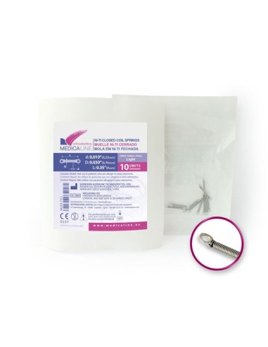 Muelle Expansor Cerrado para Ortodoncia 3u.