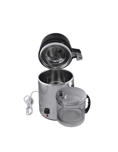 Destilador Eléctrico en Inox y  Vidrio