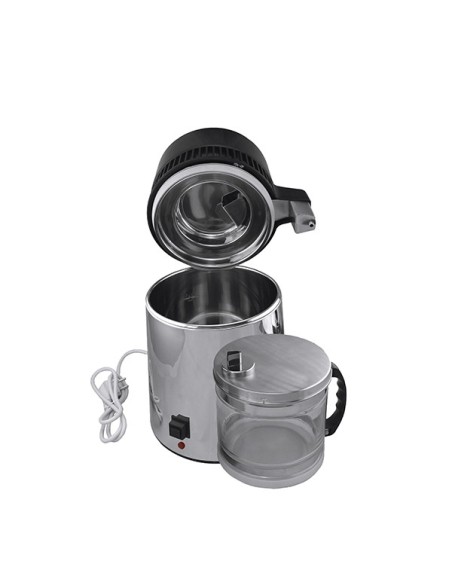 Destilador Eléctrico en Inox y  Vidrio