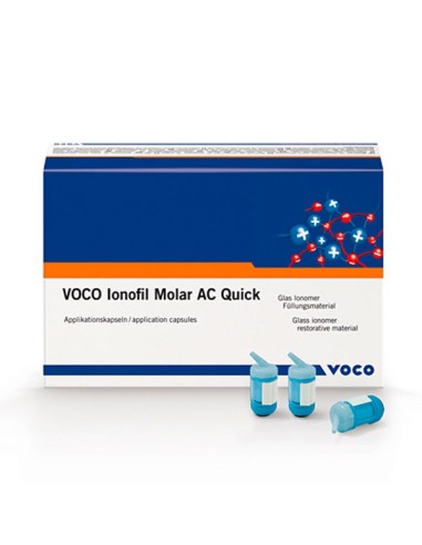 Ionofil Molar AC Quick Cemento Ionómero de Vidrio 48 Cápsulas de Voco