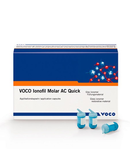 Ionofil Molar AC Quick Cemento Ionómero de Vidrio 48 Cápsulas de Voco