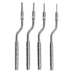 Set de 4 Osteotomos Cóncavos Angulados Punta Recta