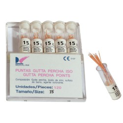 Puntas de guttapercha 120 uds. (diferentes tamaños) 2