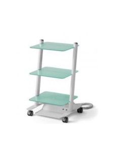 Carrito Móvil C3RGlass con 2 Tomas de Corriente 2