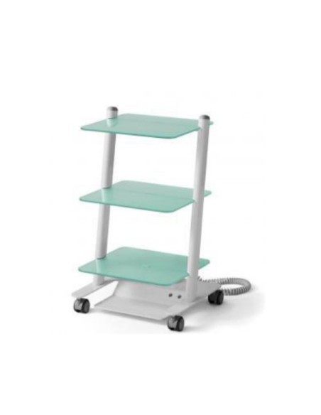 Carrito Móvil C3RGlass con 2 Tomas de Corriente