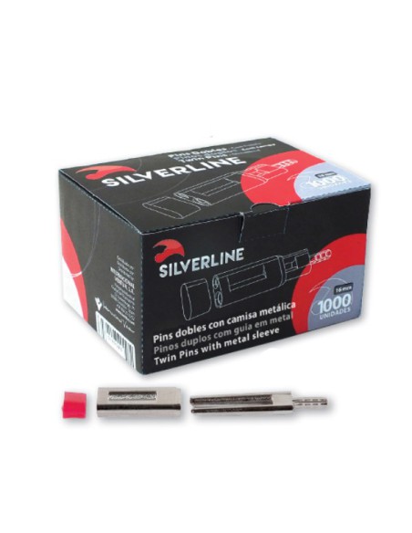 Pins Dobles con Camisa Metálica 16mm. 1000u.