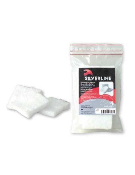 PORTACERAMICA FIBRA REFRACTARIA 4u.