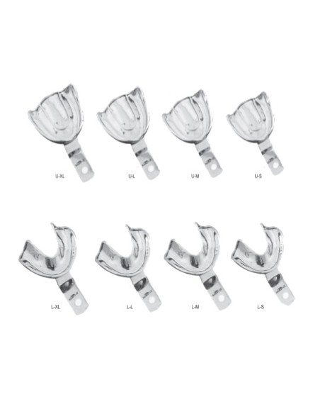 Juego Cubetas Lisas Impresión Dental 8 uds.