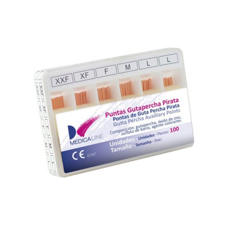 Puntas de Guttapercha Pirata Rosa Surtidas