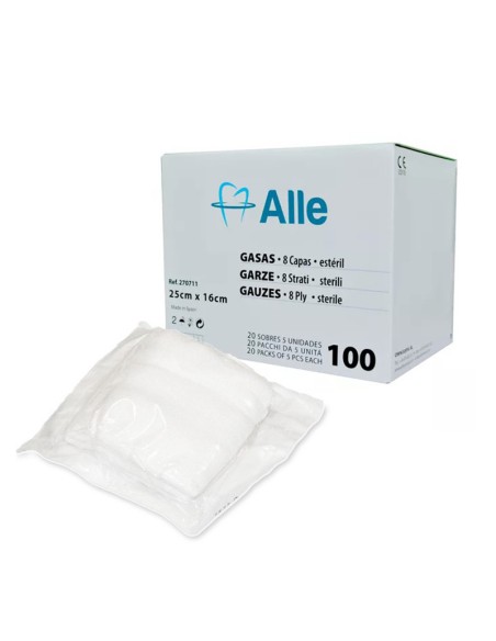 Gasas Estériles Plegado Quirúrgico 7,5 x 6,5cm.