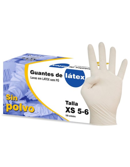 Guantes de Látex sin Polvo