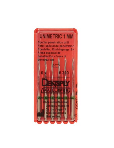 Unimetric Fresa de Penetración 1mm. 6uds.