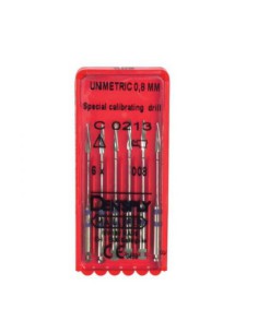 Unimetric Fresa de Calibración 0.08mm. 6uds.