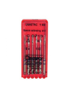 Unimetric Fresa de Calibración 1mm. 6uds.