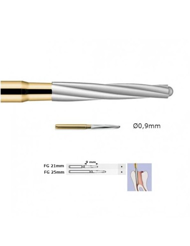 Fresas Endo Z TC para Turbina 5 uds