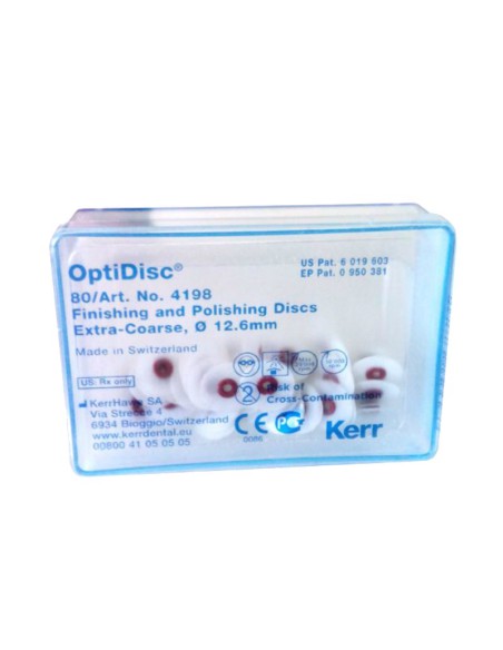 OptiDisc Discos Pulido 12,6mm. Extra Grueso Reposición 80u Hawe Neos