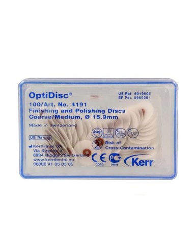 OptiDisc Discos Pulido 15,9mm. Reposición 100u.