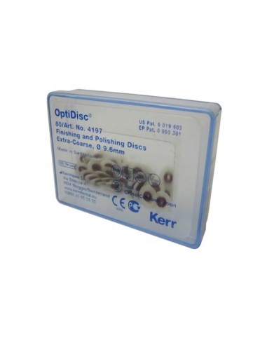 OptiDisc Discos Pulido 9,6mm Super Grueso 80µm Reposición 80u Kerr