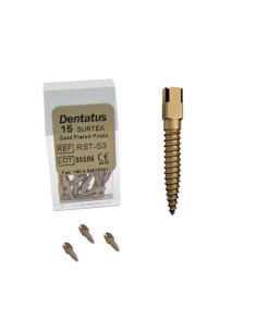 Perno Dorado Classic Surtex Corto 7,8mm. Reposición 15u. de Dentatus