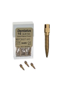 Perno Dorado Classic Surtex Medio 9,3mm. Reposición 15u.